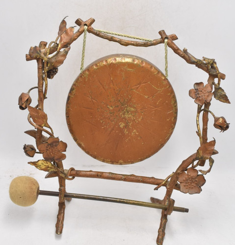 Antique art nouveau brass - art,