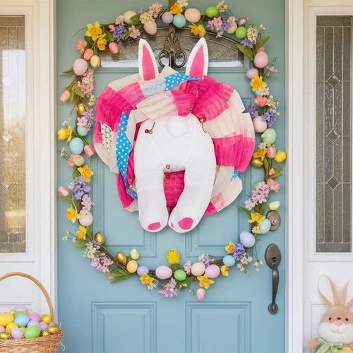Easter bunny butt wreath kit - easter,