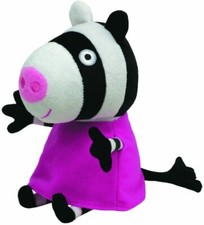 OFFICIAL TY BEANIE BOO BABIES PEPPA PIG ZOE ZEBRA PLUSH SOFT TOY NEW WITH TAGS