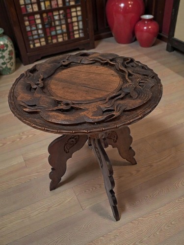 Antique oriental table - oriental,