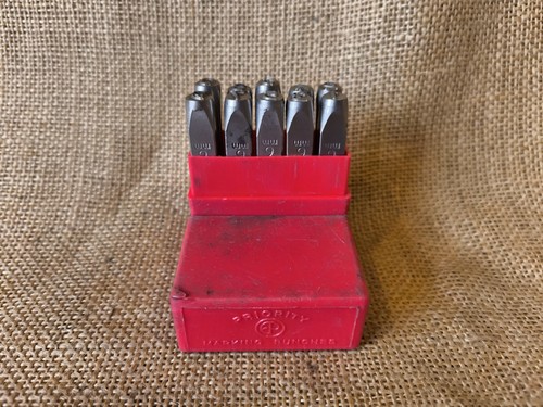 Priority 6mm number punch set - 6mm,