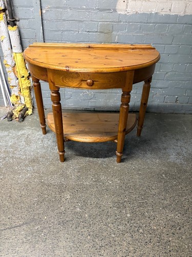 Ducal pine half moon - half, console