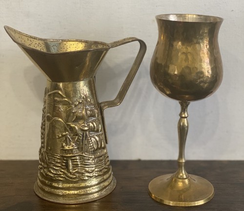 Vintage peerage brass jug - vintage,