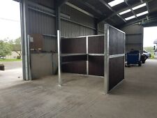 Internal stables, Tie Post wash bay divider solarium, Plastic Resin