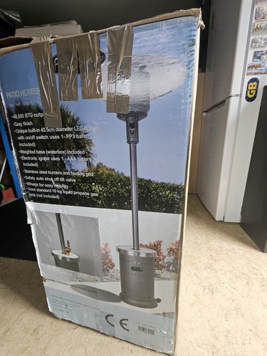 Patio gas heater - patio, table