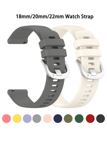 18mm 20mm 22mm - silicone, watch