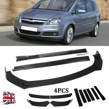 For Vauxhall Opel Zafira B MK2 2005-2014 Front Bumper Spoiler Lip + Side Skirts