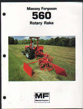 Massey Ferguson "560" Rotary Hay Rake Brochure Leaflet