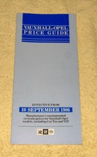 Vauxhall Opel Price Guide 10th