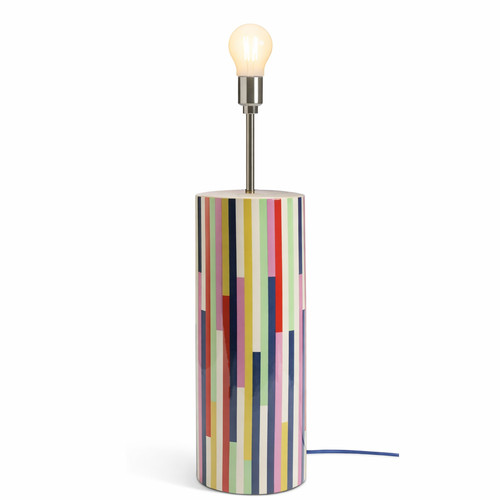 Multicolour ceramic table lamp - table,