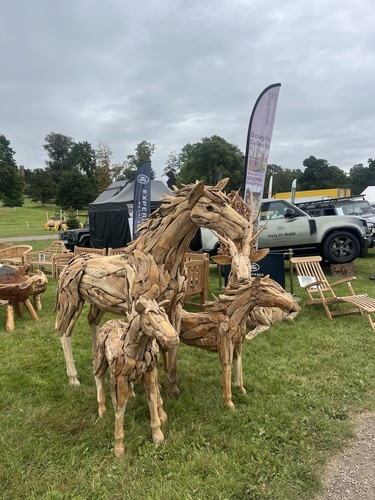 Teak driftwood giant horse - driftwood,