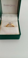 jewellery, engagement ring, 0.2 diamond, 18ct gold, by Ernest Jones