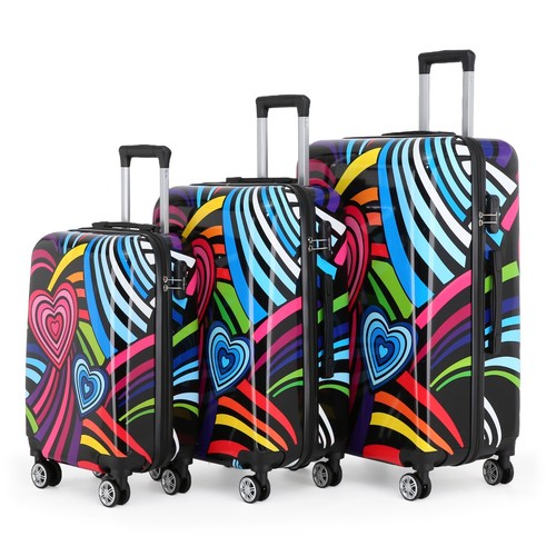 Hard shell wheel suitcase - hard,