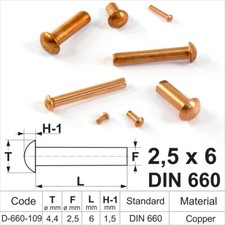 Solid Copper Round Pan Head