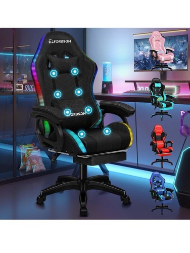 Led gaming chair massage - chair, with