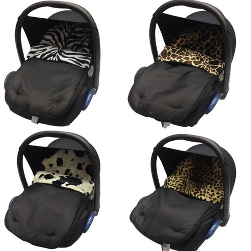 Animal print car seat footmuff - animal,