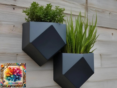 Modern wall hanging low poly - wall,