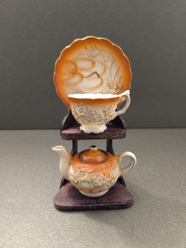 Vintage dragon ware orange - vintage,