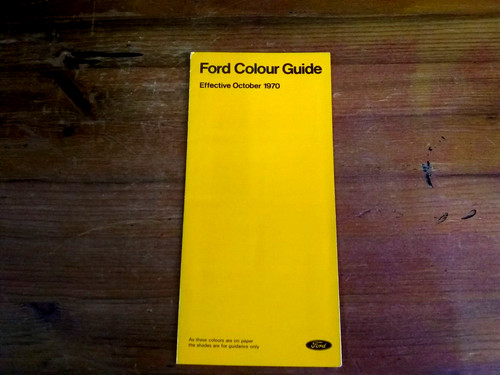 Genuine paint swatches ford - paint,