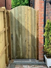 Wooden Gate Arch Gate Made To Measure Gate 18mm Tongue & Groove Heavy Duty Gate