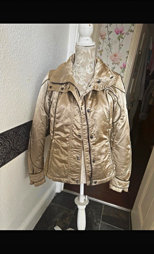 Post card beige satin hooded - card,