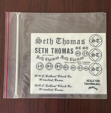 SETH THOMAS TRANSFER DECAL for