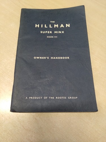 Hillman super minx mkiii - hillman,