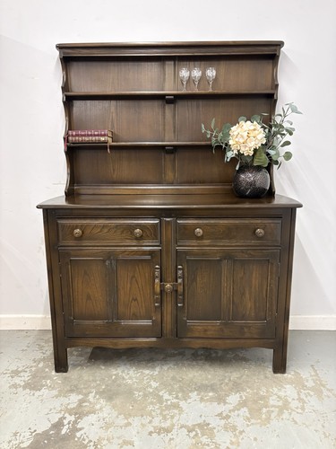 Vintage ercol dark oak dresser - ercol,