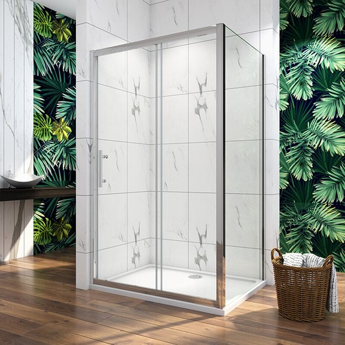 Sliding door shower - shower, enclosure
