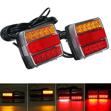 2x LED Trailer Tail Stop Light Magnetic Trailer Towing Rear 12V Board Lights