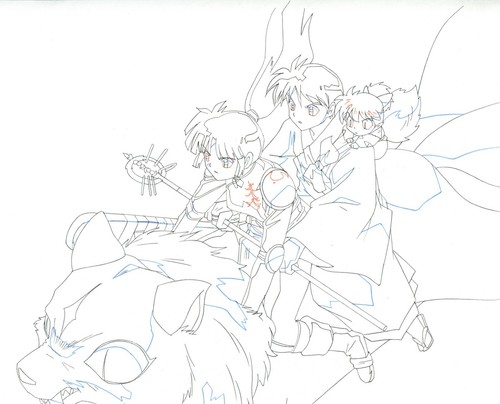 Inuyasha anime cel - inuyasha,