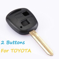 NEW 2 BUTTON REMOTE KEY FOB CASE, TOYOTA RAV4 LAND CRUISER PREVIA YARIS COROLLA