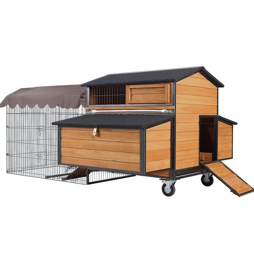 Chicken coop with run large - run,