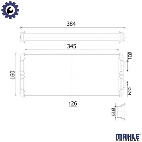 Heat exchanger interior - heat,