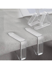 6x Table Cloth Clips Holder Clear Durable Cover Plastic Grips Tablecloth Party