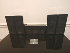 Sony SS-CTB122 Centre & 4 x Sony SS-TSB122 Surround Sound Speakers Home Theatre