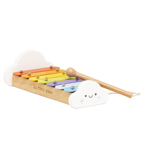 Toy van wooden musical - van,