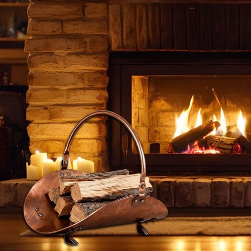 Fireplace wood storage holder - fireplace,