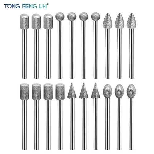 20pcs 3mm shank diamond - 3mm,
