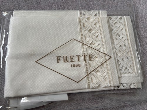 Frette lozenge lace sham - frette,
