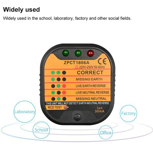 Socket tester 220 250v - ac, 220-250v