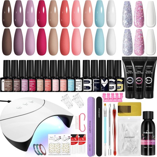 Gel nail polish set - polish, u