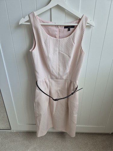 Coast pale pink belted dress - pink,