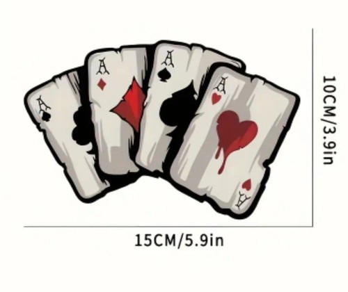 Four aces playing - cards, hot