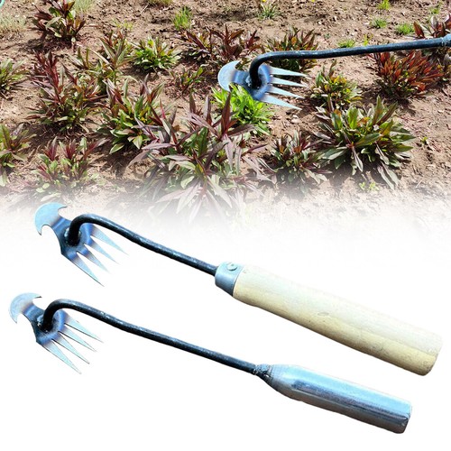 Stainless steel hand weeder - steel,