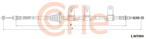 Handbrake cable left rear - cable,