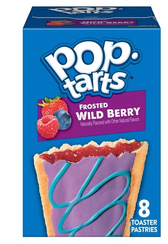 Pop tarts frosted wild - berry, 8