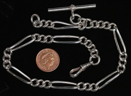 Victorian fancy link silver - link,
