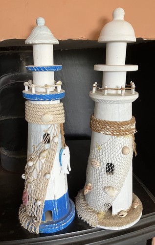 Wooden lighthouse ornaments - lighthouse,