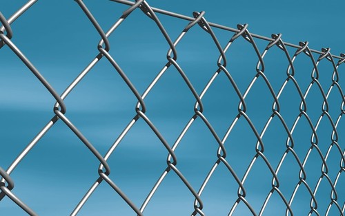 Galvanised chain link fencing - chain,